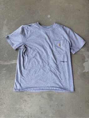 Carhartt Gray Heather Short-Sleeve Pocket Tee